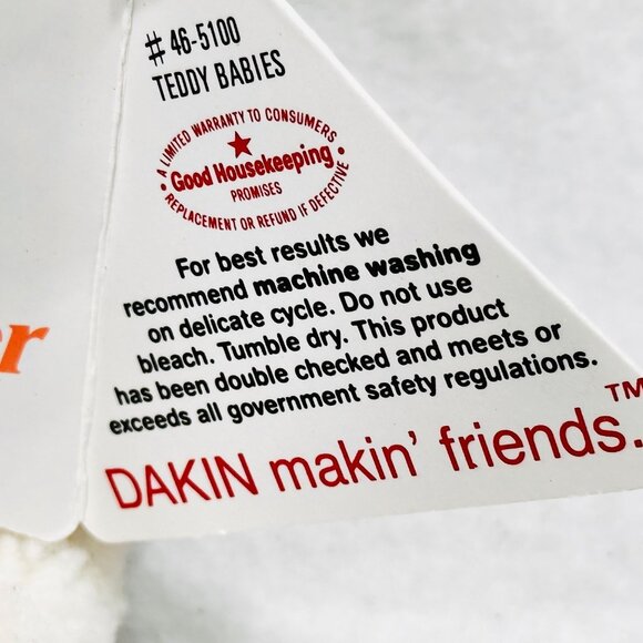 Vintage Dakin Baby Things Teddy Babies Plush - All Tags - Picture 6 of 9
